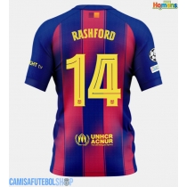 Camisa de time de futebol Barcelona Marcus Rashford #14 Replicas 1º Equipamento 2025-26 Manga Curta
